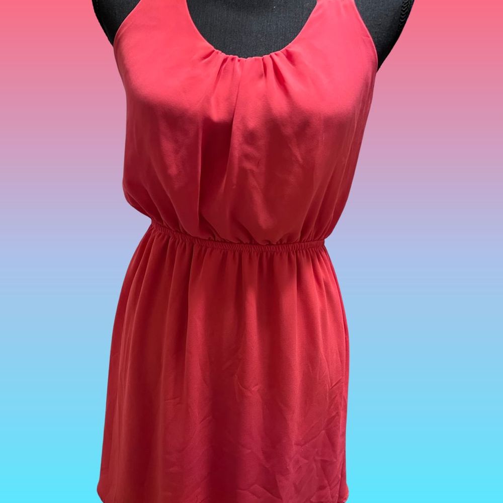 HOT PINK STRAPPY MINI DRESS - Picture 8 of 13